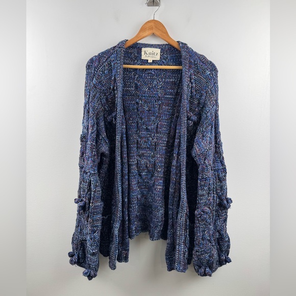 For Love And Lemons Knitz Cable-Knit Braided Cardigan Sweater Size Medium - Picture 1 of 7